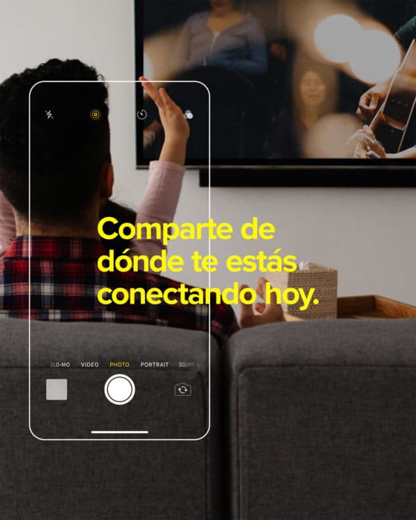 Comparte de dónde te estás conectando hoy.