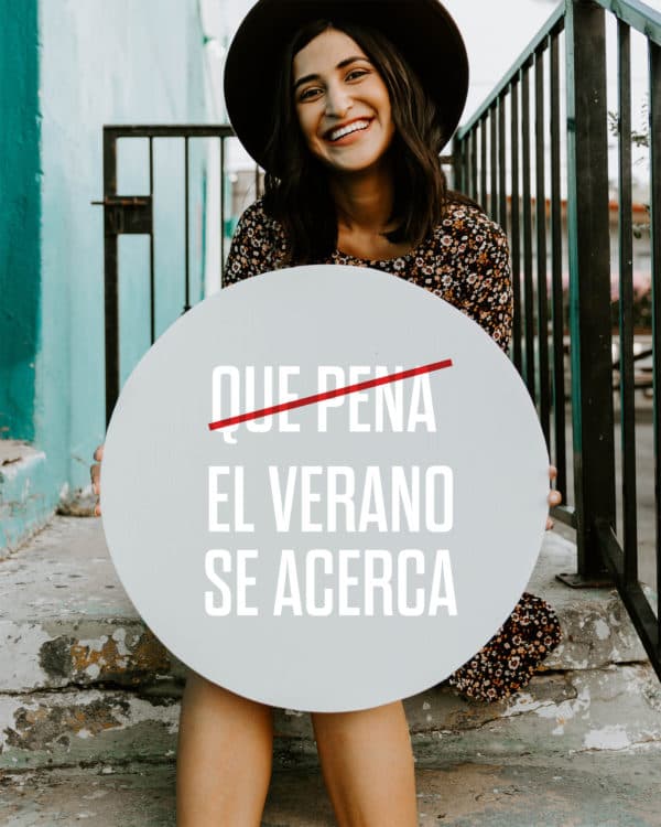 Que pena (crossed out) el verano se acerca