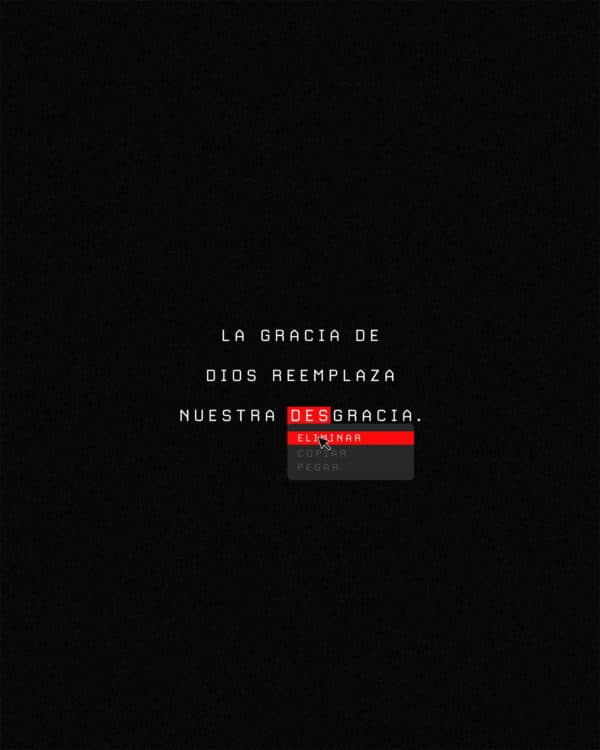 La gracia de Dios reemplaza nuestra desgracia.