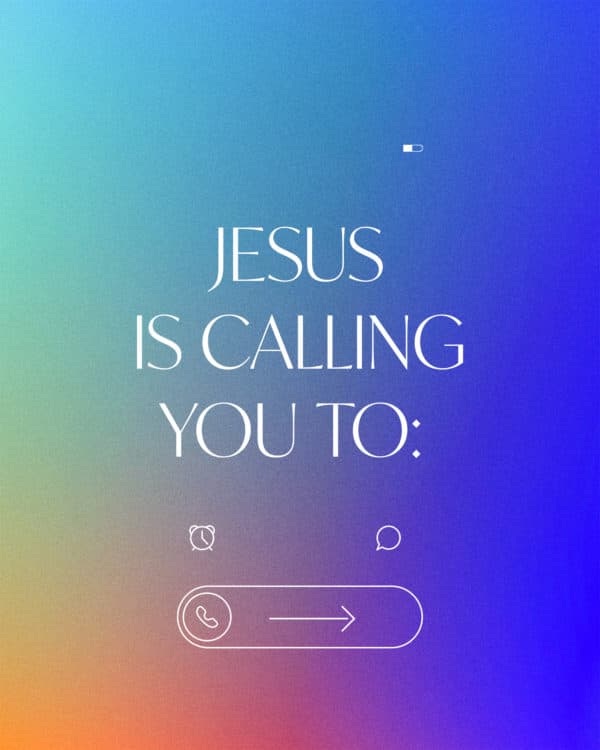 Jesus is calling you to: (1) be with Him. (2) become like Him. (3) do what He did. (4) He brought hope. Preached the Gospel. Healed the sick. Ate with people far from God. Did justice. Made peace. Stood against corruption. (4) What will you do today to become more like Jesus?