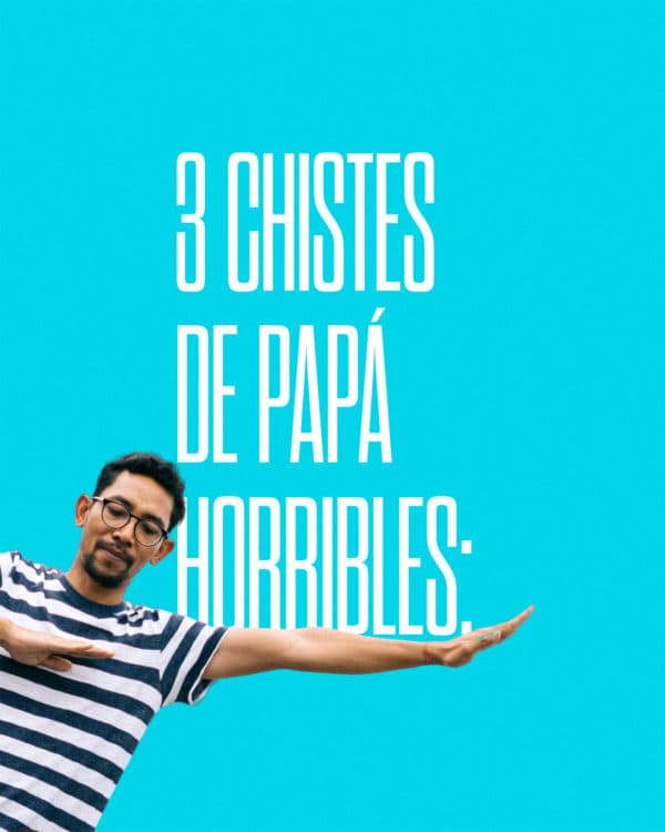 3 Chistes de Papá Horribles: A) Papá, papá, ¿puedo ver la televisión? Claro hijo, pero no la enciendas; B) Papá, papá... ¿qué se siente tener un hijo tan guapo? No lo sé hijo,...pregúntale a tu abuelo... C)Papá, papá, ¿por qué estás cansado? porque te amo. ...¿Cuál es tu chiste favorito?