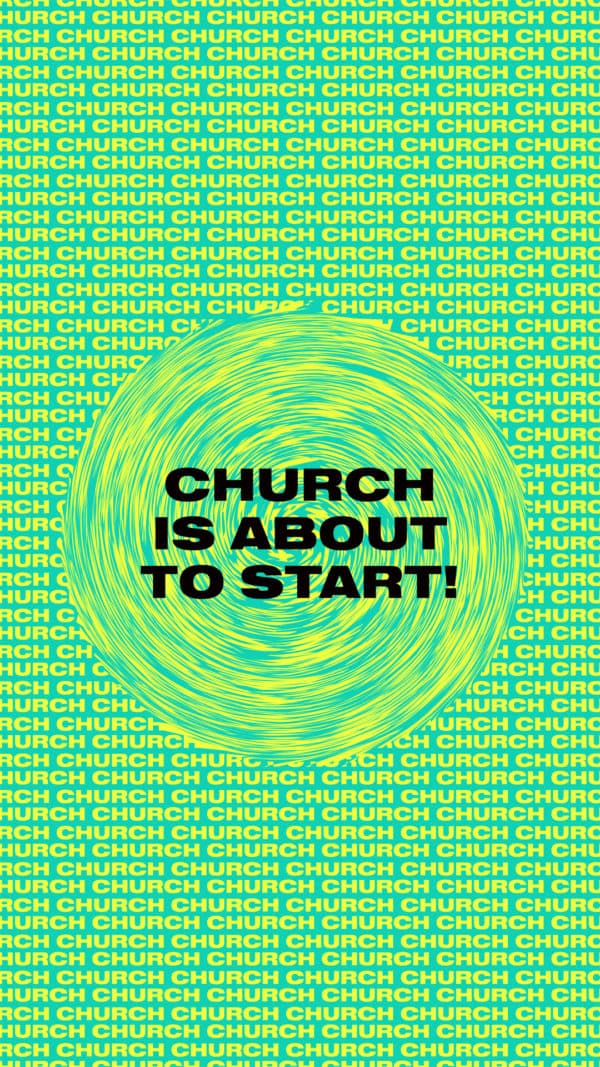 Church is about to start!