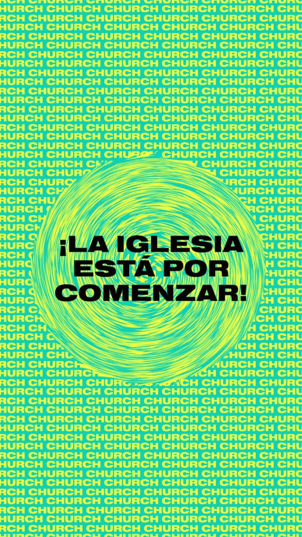 ¡La iglesia está por comenzar!