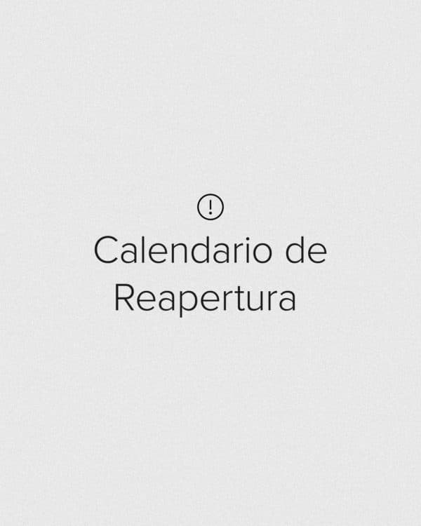 Calendario de Reapertura