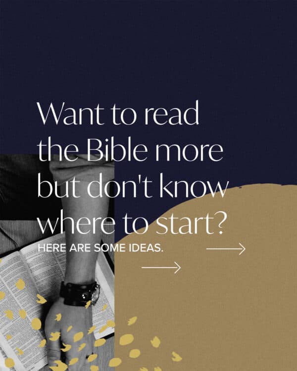 Want to read the Bible more but don't know where to start? Here are some ideas. (1) Keep a Bible in the car. Arrive to work early and read a bit. (2) Get the Bible on audiobook and listen while driving. (3) Start with the Proverb of the day. If it's the 5th of the month, read Proverbs 5. (4) Start in the New Testament: Matthew. Sometimes the Old Testament can discourage new Bible readers.