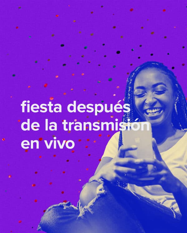 Fiesta después de la transmisión en vivo