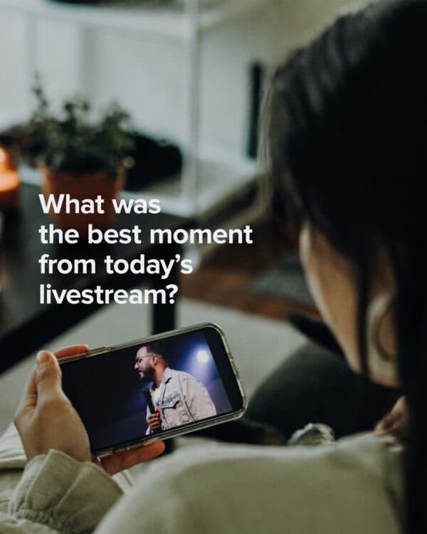 What was the best moment from today's livestream?