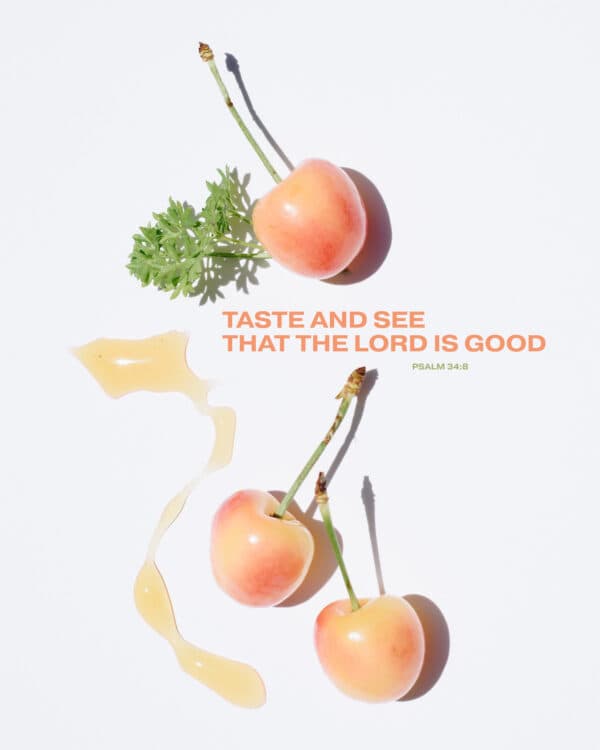 Taste and see that the LORD is good. - Psalm 34:8