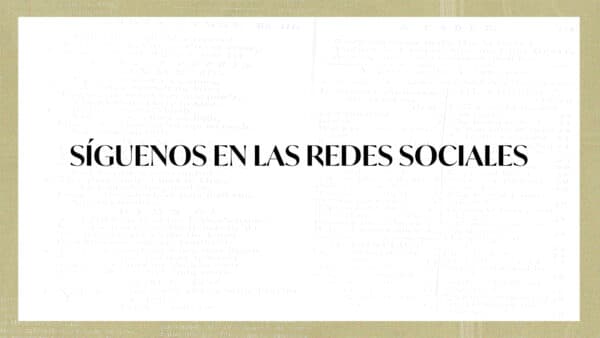 Síguenos en las redes sociales.