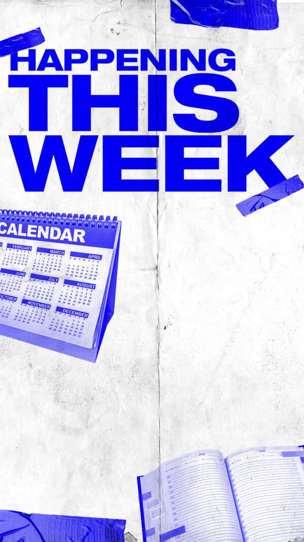 Happening this week: