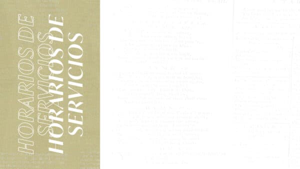Horarios de servicios