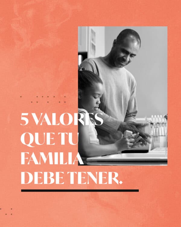 5 valores que tu familia debe tener. 1) Fe por encima del miedo. 2) Determinación por encima de la pasividad. 3) Sacrificio por encima del egoísmo. 4) Adoración por encima del materialismo. 5) Corazón por encima de la religiosidad