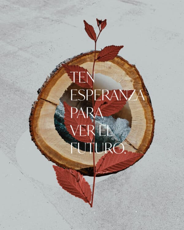 Ten esperanza para ver el futuro.