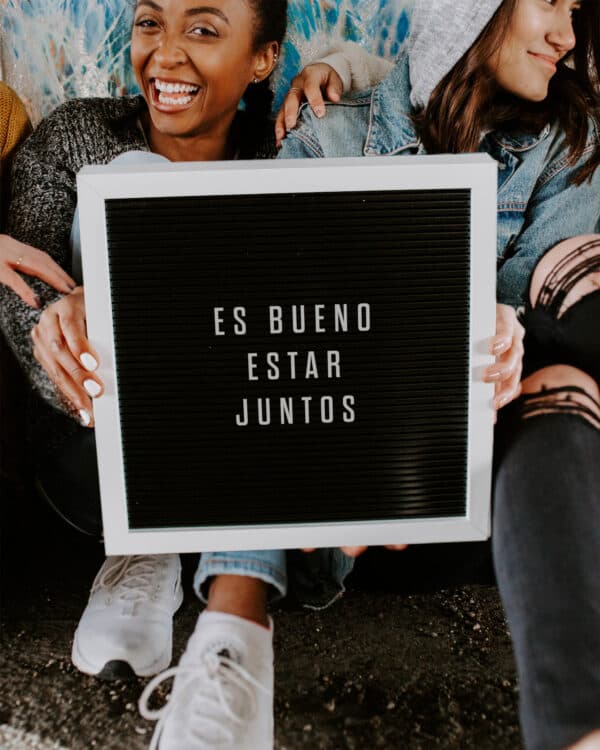 Es bueno estar juntos.
