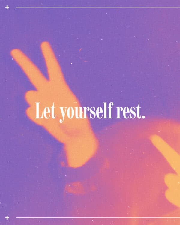 Let yourself rest. Are you tired? Worn out? Burned out on religion? Come to me. Get away with me and you’ll recover your life. - Matthew 11:28 MSG