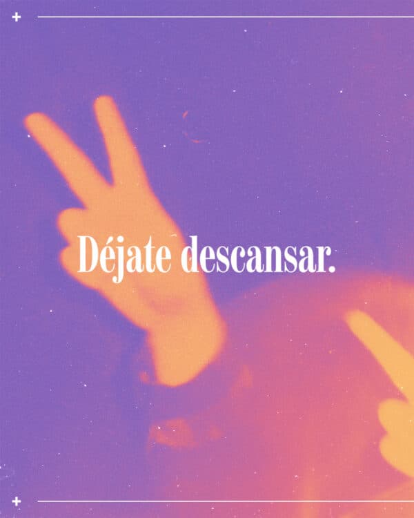 Déjate descansar. ¡Vengan a mí todos los que están cansados y agobiados, y yo les daré descanso! - Mateo 11:28 (BLPH)