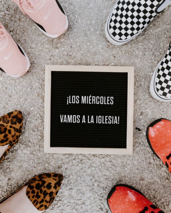 ¡Los miércoles vamos a la iglesia!
