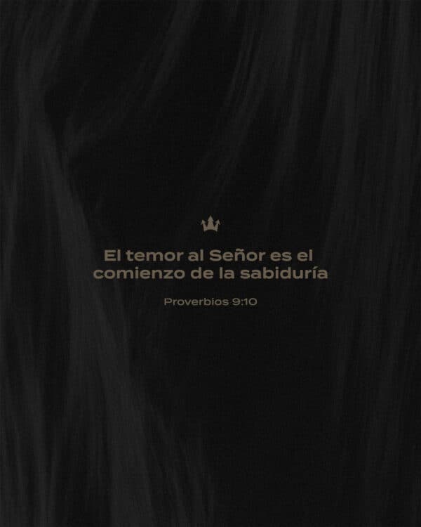 El temor al Señor es el comienzo de la sabiduría. - Proverbios 9:10