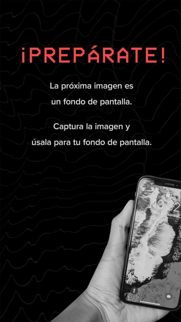 ¡Prepárate! La próxima imagen es un fondo de pantalla. Captura la imagen y úsala para tu fondo de pantalla.