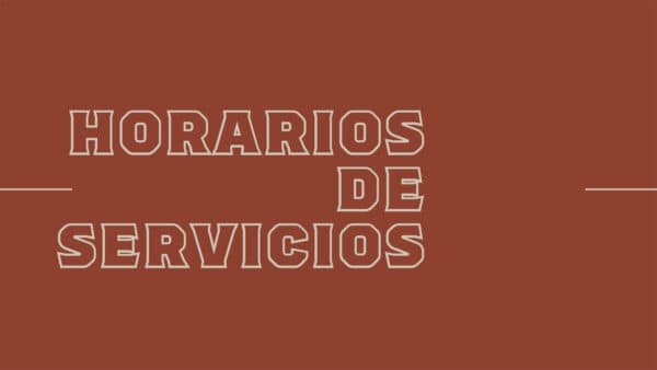 Horarios de servicios