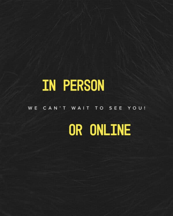 We can't wait to see you! In person or online.
