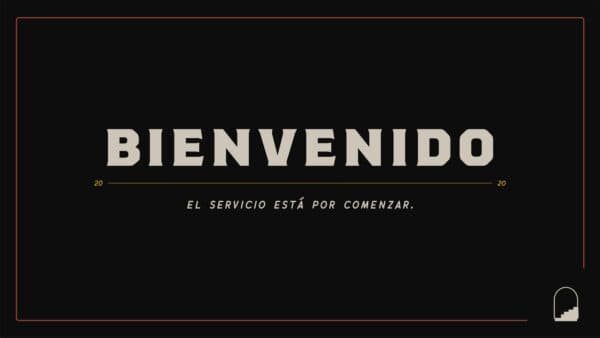 Bienvenido. El servicio está por comenzar.