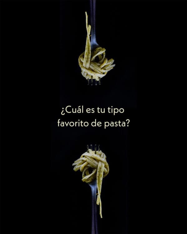 ¿Cuál es tu tipo favorito de pasta?