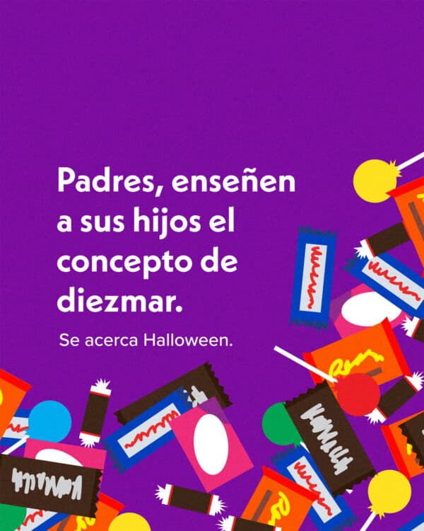Padres, enseñen a sus hijos el concepto de diezmar. Se acerca Halloween.