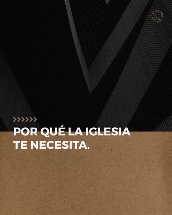 Por qué la iglesia te necesita. 1) La iglesia necesita tu perspectiva. Nadie ve el mundo como tu. 2) La iglesia necesita tu energía. Tienes algo para dar. 3) La iglesia necesita tu ejemplo. Tu vida puede animar a otros para vivir en la voluntad de Dios. 4) Nos necesitamos.
