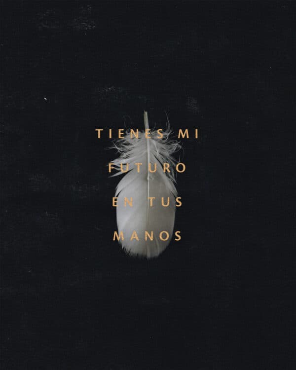Tienes mi futuro en tus manos