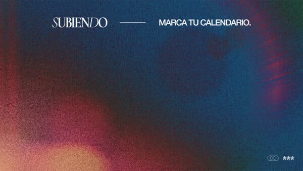 Subiendo. Marca tu calendario.