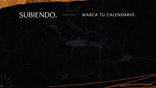 Subiendo. Marca tu calendario.