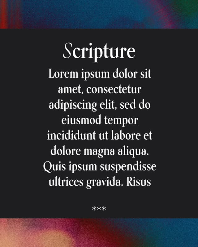 Scripture Posts