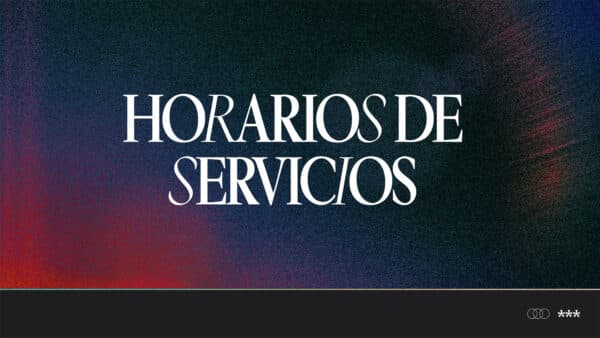 Horarios de servicios