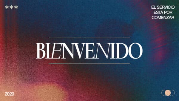 Bienvenido. El servicio está por comenzar.