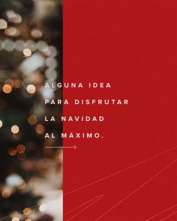 Alguna idea para disfrutar la navidad al máximo.