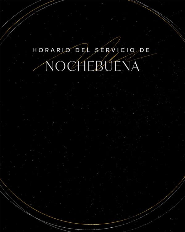 Horario del servicio de Nochebuena