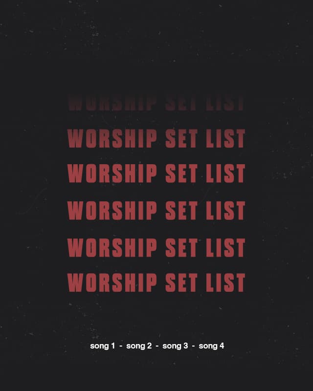 Worship Set Posts