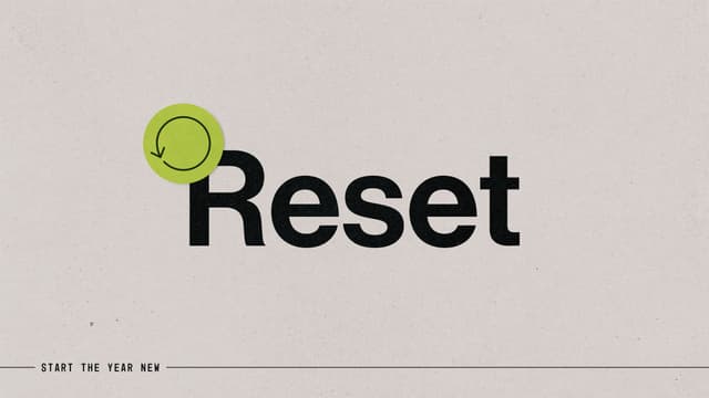 Reset: Start the year new