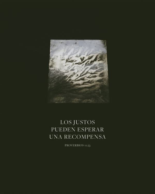 Los justos pueden esperar una recompensa. - Proverbios 11:23