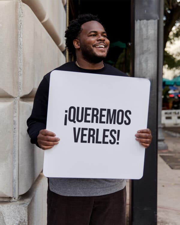 ¡Queremos verles!