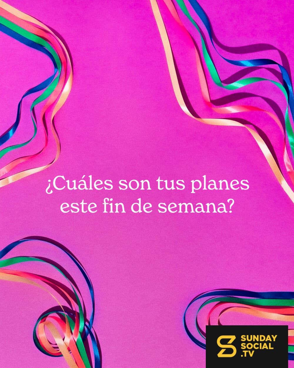 ¿Cuáles son tus planes este fin de semana?