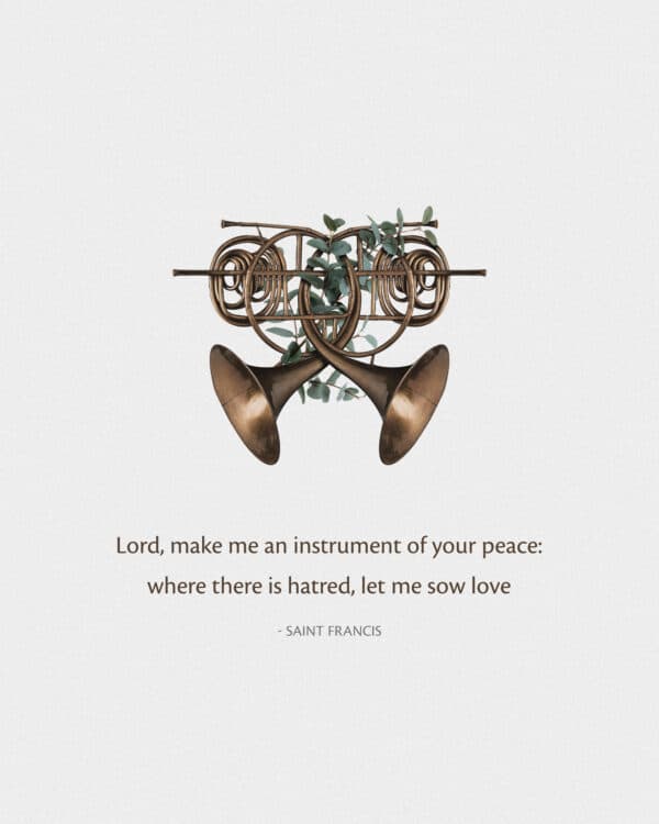 Lord, make me an instrument of your peace: where there is hatred, let me sow love. - Saint Francis