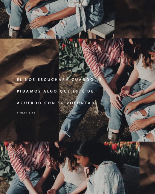 Él nos escuchará cuando le pidamos algo que esté de acuerdo con su voluntad. - 1 Juan 5:14