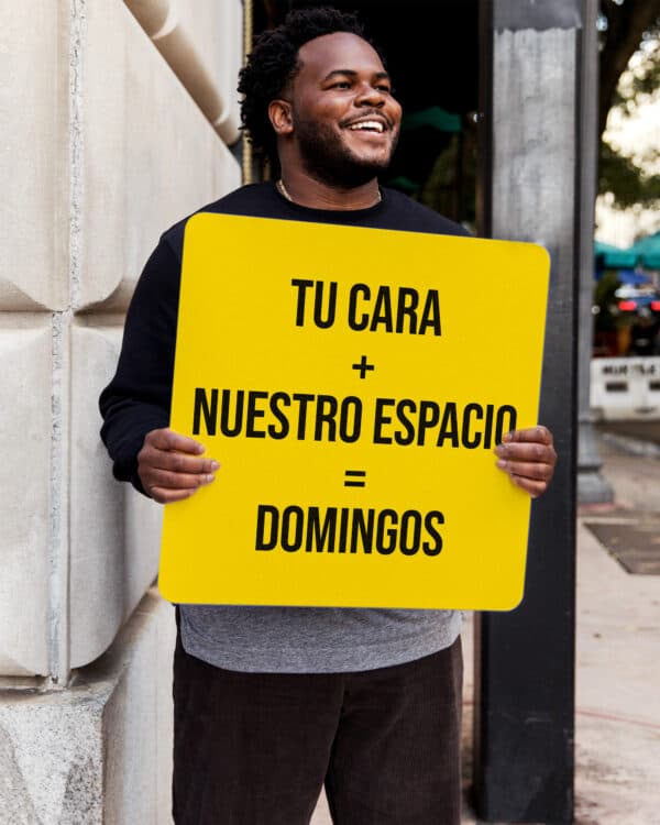 Tu cara + nuestro espacio= Domingos