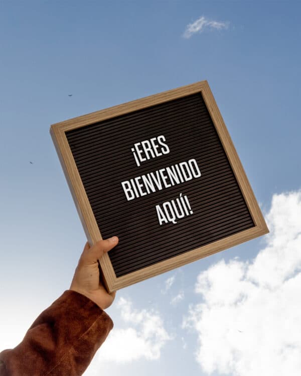 ¡Eres bienvenido aquí!