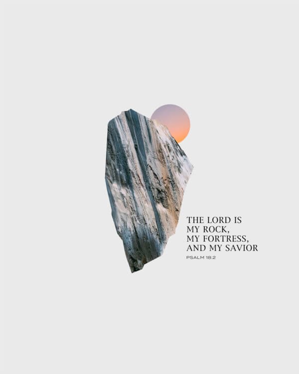 The LORD is my rock, my fortress, and my savior. - Psalm 18:2