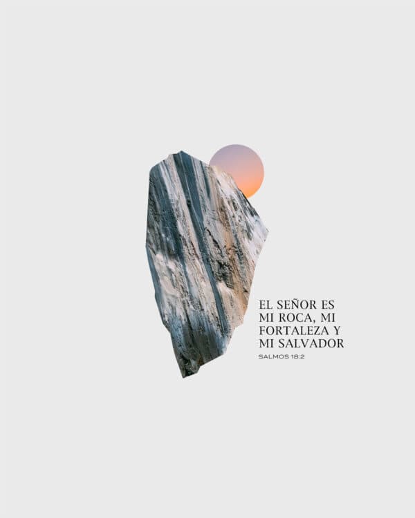 El Señor es mi roca, mi fortaleza y mi salvador. - Salmos 18:2