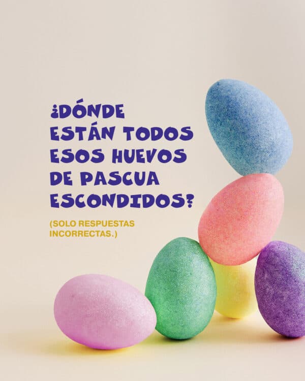 ¿Dónde están todos esos huevos de pascua escondidos?