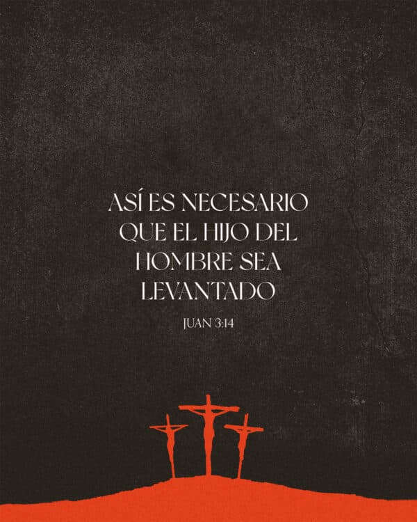 Así es necesario que el Hijo del Hombre sea levantado. - Juan 3:14